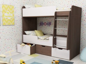Кровать двухъярусная Малыш двойняшка бодега-белый в Ирбите - irbit.magazinmebel.ru | фото