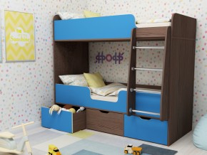 Кровать двухъярусная Малыш двойняшка бодега-голубой в Ирбите - irbit.magazinmebel.ru | фото - изображение 1