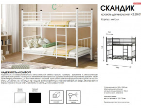 Кровать двухъярусная Скандик 42.20-01 в Ирбите - irbit.magazinmebel.ru | фото - изображение 2