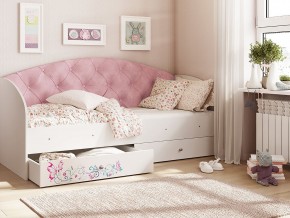 Кровать Эльза Белый-розовый в Ирбите - irbit.magazinmebel.ru | фото