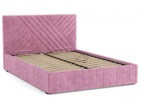 Кровать Гамма 1600 с основанием велюр тенерифе розовый в Ирбите - irbit.magazinmebel.ru | фото - изображение 2