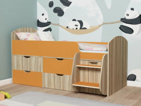 Кровать Малыш-7 Ясень-оранж в Ирбите - irbit.magazinmebel.ru | фото - изображение 1