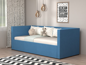 Кровать мягкая с подъёмным механизмом арт. 030 синий в Ирбите - irbit.magazinmebel.ru | фото