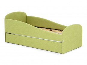 Кровать с ящиком Letmo авокадо (рогожка) в Ирбите - irbit.magazinmebel.ru | фото