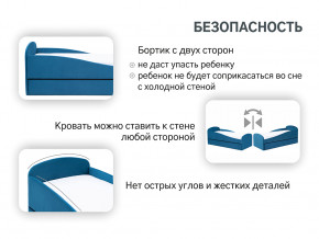 Кровать с ящиком Letmo морской (велюр) в Ирбите - irbit.magazinmebel.ru | фото - изображение 12