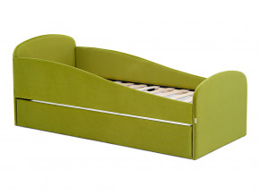 Кровать с ящиком Letmo оливковый (велюр) в Ирбите - irbit.magazinmebel.ru | фото - изображение 1