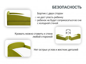 Кровать с ящиком Letmo оливковый (велюр) в Ирбите - irbit.magazinmebel.ru | фото - изображение 13