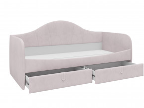 Кровать с мягкой обивкой Алиса ПМ-332.18 велюр розовый в Ирбите - irbit.magazinmebel.ru | фото - изображение 2