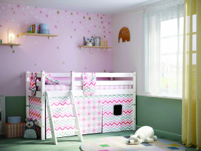 Кровать с наклонной лестницей Соня Вариант 12 белая в Ирбите - irbit.magazinmebel.ru | фото - изображение 1