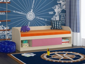Кровать Соня 4 дуб молочный-розовый в Ирбите - irbit.magazinmebel.ru | фото