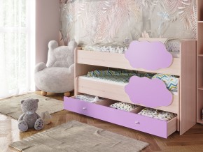 Кровать Соник с ящиком млечный дуб-ирис в Ирбите - irbit.magazinmebel.ru | фото
