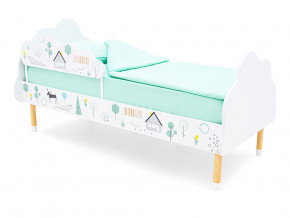 Кровать Stumpa Облако с бортиком рисунок Ферма в Ирбите - irbit.magazinmebel.ru | фото - изображение 1