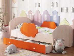 Кровать Тучка с ящиком дуб-оранж в Ирбите - irbit.magazinmebel.ru | фото - изображение 1