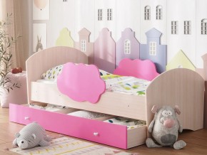 Кровать Тучка с ящиком дуб-розовый в Ирбите - irbit.magazinmebel.ru | фото