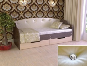 Кровать Юниор Тип 2 Венге/дуб молочный 800х1600 в Ирбите - irbit.magazinmebel.ru | фото - изображение 1