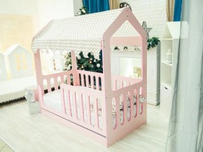 Кроватка-Домик с ящиком розовая в Ирбите - irbit.magazinmebel.ru | фото
