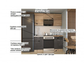 Кухонный гарнитур арт 13 Лофт 1600 мм в Ирбите - irbit.magazinmebel.ru | фото - изображение 2