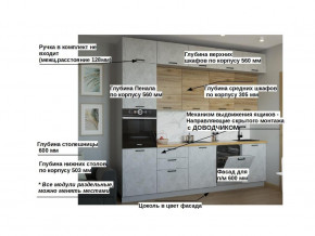 Кухонный гарнитур арт 31 Лофт 3000 мм в Ирбите - irbit.magazinmebel.ru | фото - изображение 2