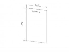 П 45 Комплект для посудомоечной машины 450 мм (цоколь + фасад) ЛДСП в Ирбите - irbit.magazinmebel.ru | фото