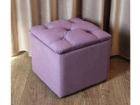 Пуф с каретной стяжкой и ящиком для хранения фиолетовый в Ирбите - irbit.magazinmebel.ru | фото - изображение 5