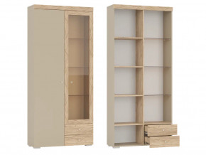 Шкаф 2-х дверный со стеклом и двумя ящиками Палермо 6-87002 в Ирбите - irbit.magazinmebel.ru | фото