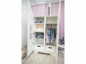 Шкаф детский двухдверный с ящиками Домик в Ирбите - irbit.magazinmebel.ru | фото - изображение 3