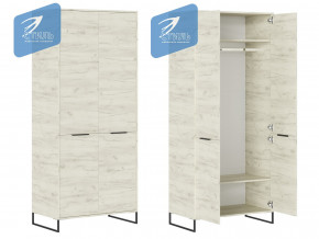 Шкаф для одежды ШК-001 Лофт дуб крафт белый в Ирбите - irbit.magazinmebel.ru | фото