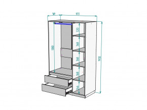 Шкаф Malta light H298 Белый в Ирбите - irbit.magazinmebel.ru | фото - изображение 2