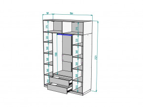 Шкаф Malta light H302 с антресолью HA4 Белый в Ирбите - irbit.magazinmebel.ru | фото - изображение 2