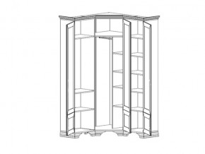 Шкаф угловой S320-SZFN5D Кентаки Белый в Ирбите - irbit.magazinmebel.ru | фото - изображение 2