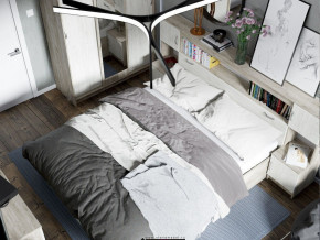 Спальня Бася Дуб Крафт в Ирбите - irbit.magazinmebel.ru | фото - изображение 3