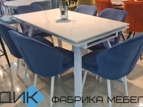 Стол SKL 140 керамика белый мрамор/подстолье белое в Ирбите - irbit.magazinmebel.ru | фото - изображение 2