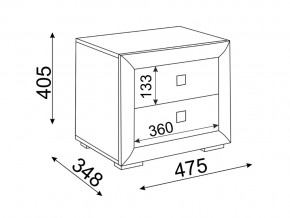 Тумба прикроватная Глэдис М30 в Ирбите - irbit.magazinmebel.ru | фото - изображение 2