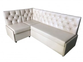 Угловой диван Призма со стяжками белый со спальным местом в Ирбите - irbit.magazinmebel.ru | фото