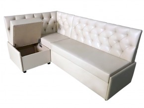 Угловой диван Призма со стяжками белый со спальным местом в Ирбите - irbit.magazinmebel.ru | фото - изображение 2